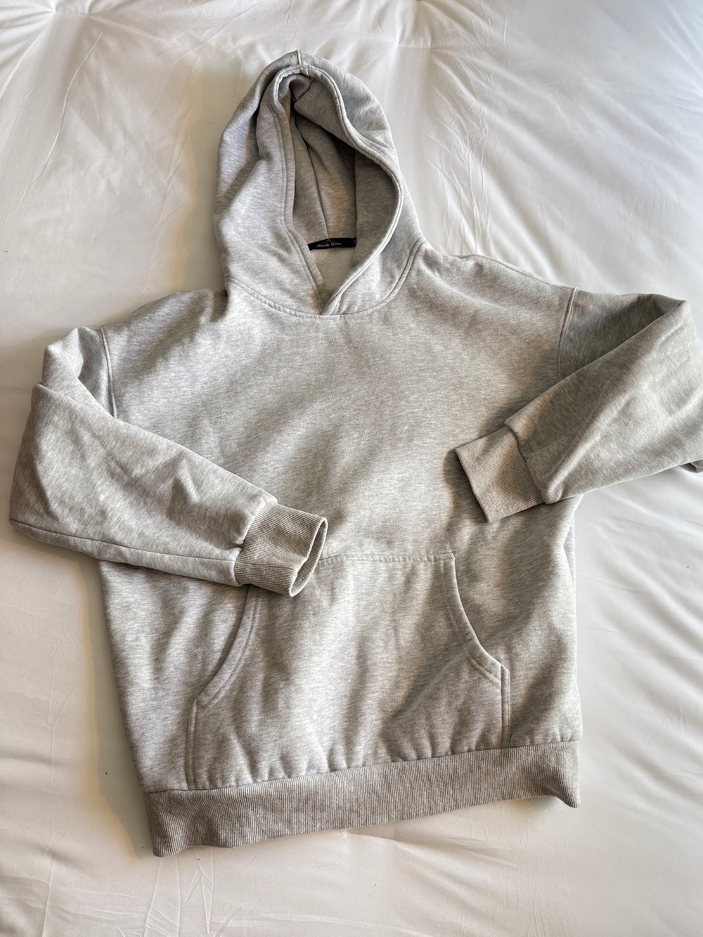 Women’s Light Gray Oversized Pullover Hoodie Sweatshirt